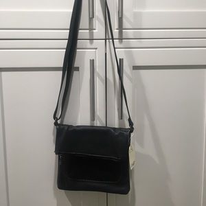 Lucky Brand black leather crossbody NWT